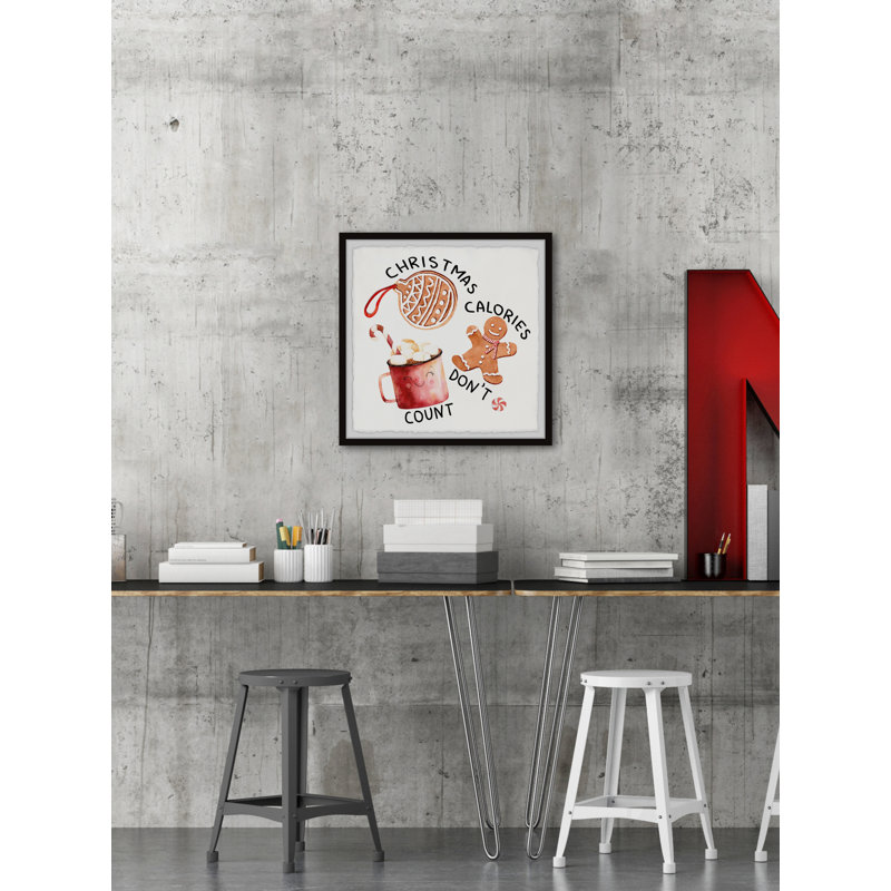 Don’t Count Calories - Single Picture Frame Print, 81cm H x 81cm W x 3.81cm D