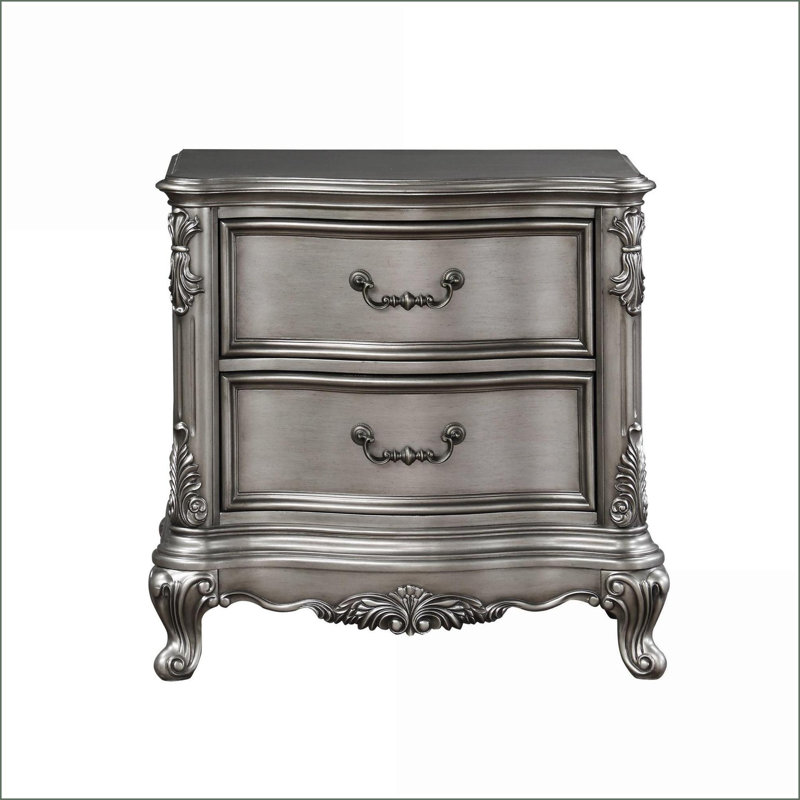 Table de chevet 2 tiroirs Traditional