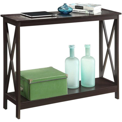 Console Table With Shelf, Espresso