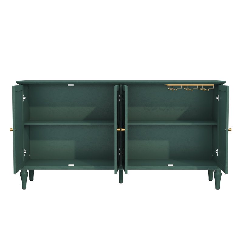 Armoire d'appoint l 57,87 po Gurbachan, Vert