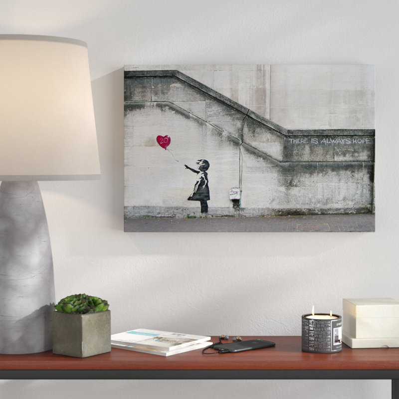 There Is Always Hope by Banksy - Wrapped Canvas Print, 41 cm H x 61 cm W x 4 cm D