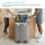 Poubelle de cuisine 13 gallons à deux compartiments avec recyclage Home Zone Living