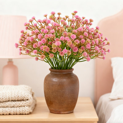 36 bouquets de fleurs artificielles pour bébé, bouquet de fleurs simulé de 11,4 pouces pour les fleurs de décoration de fête de mariage, couleur lotus