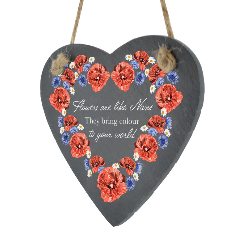 Stone Plants & Flowers Garden Sign