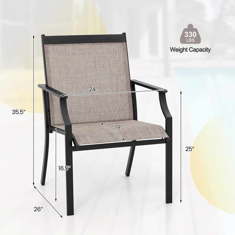 Fauteuil de salle à manger Letizia, Brun