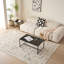 Table de chevet en verre, table d'appoint, petite table basse, table de bout avec pieds en métal-1479483221