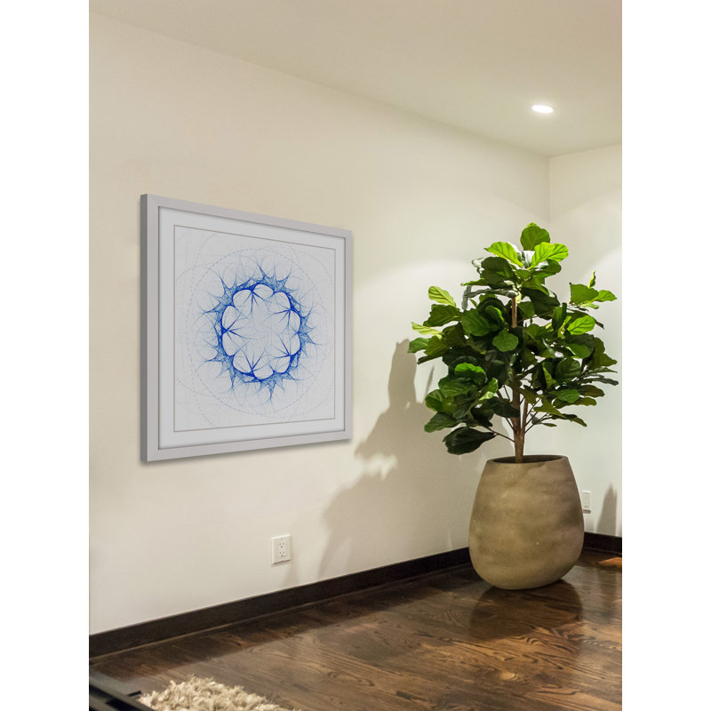 « internal lumosity », reproduction d’art encadrée, H 12 po x l 12 po, Cadre blanc