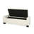 50" Ottoman Bench In Textured Fabric, Rectangular Design With Hinged Lid For Seating, Footrest, And Hidden Storage-392921755