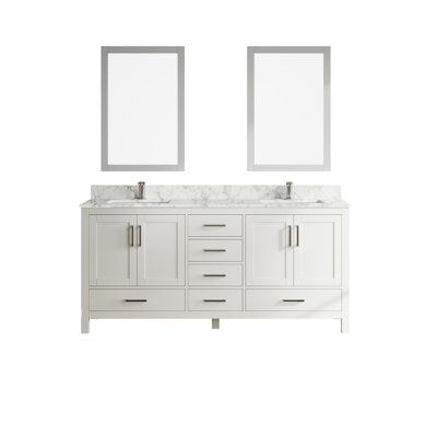 Meuble-lavabo moderne 71 "avec lavabo double
