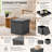 Folding Storage Ottoman, Removable Tray Top