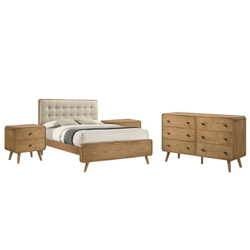 Rowan Light Ash Queen 4-piece Bedroom Set