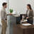 Modern L-Shaped Reception Desk With Storage Solutions-932626499