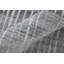 Tapis abstrait en viscose tissé à la main bleu / ivoire / gris-825376917