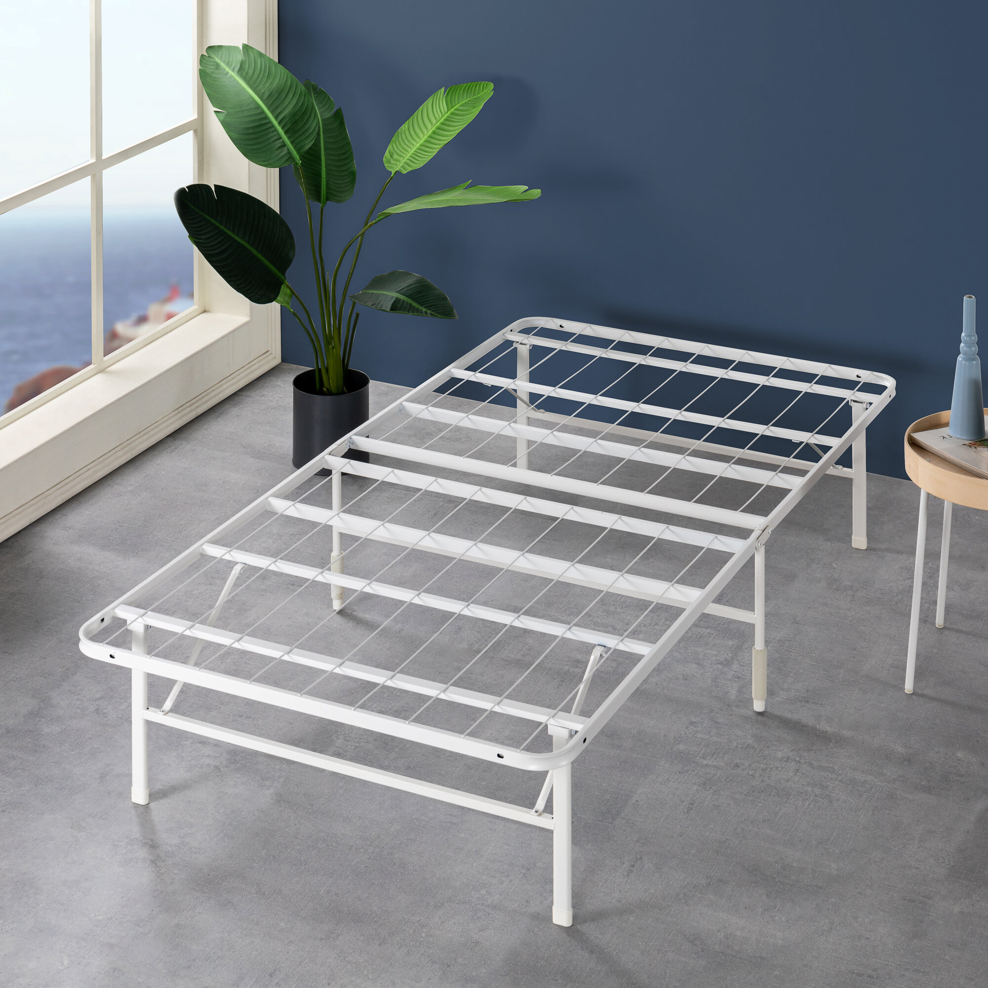 Smart base deals steel bed frame