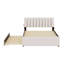 Lit plateforme tapissier avec lit gigogne-654439025