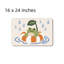 Tapis de bain Frog Rainy Float pour salle de bain, 16 x 24