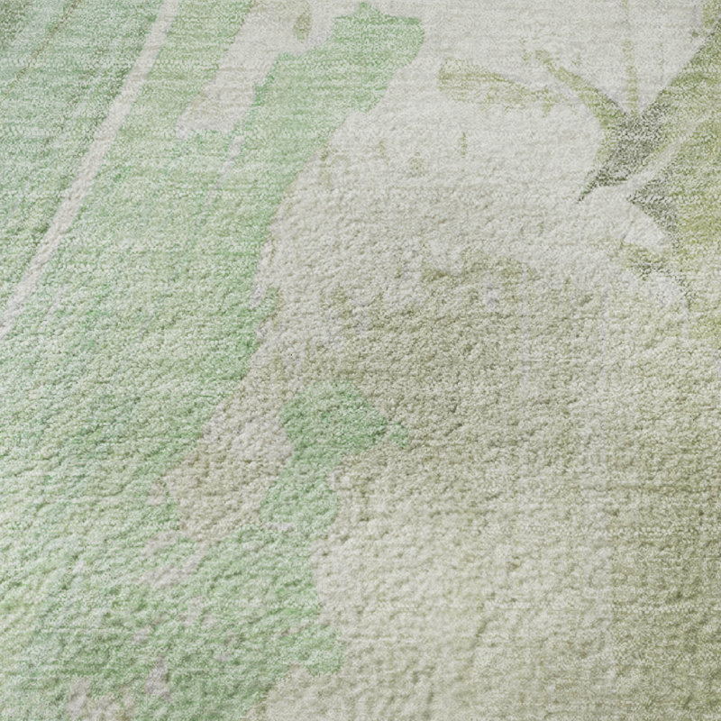 Tapis abstrait lavable à la machine Premium Premium AMF1843, Rectangle 5 pi x 7 pi 6 po
