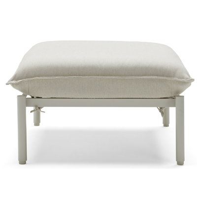 Metal Outdoor Ottoman with Sunbrella® Cushion