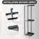 Wall-mounted towel rack with 5 hooks