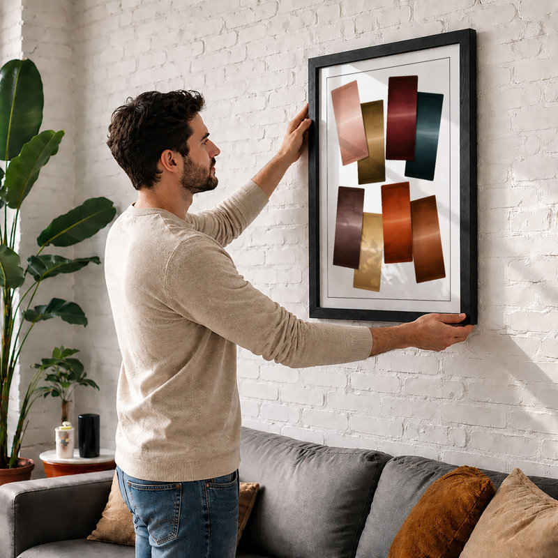 Metallic Palette Modern - Print, A1 - 84.1 x 59.4 cm, Oak