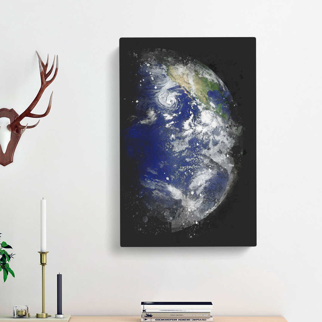 Eastern Pacific Ocean of Earth - Wrapped Canvas