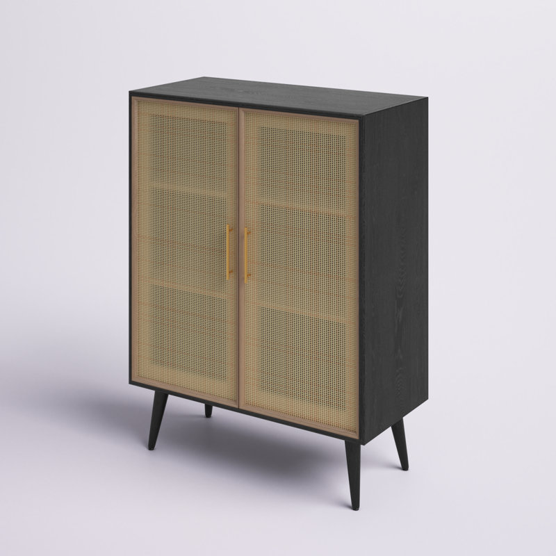 Jolene Accent Cabinet, Black
