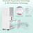 8000BTU Portable Air Conditioner, 3-in-1 Air Conditioner with Remote Control/Cooling/Fan/Dehumidifier, Cooling Area up to 350 Sq. Ft. with Sleep Mode, 24-Hour Timer, Bedroom/Office