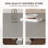 Sintered Stone Solid Wood Ash gray Dining Table-55256018