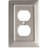 Architectural 1-Gang Duplex Outlet Standard Wall Plate-113025350-128261297