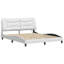 Cadre de lit vidaXL avec DEL sans matelas blanc Hvar 59,8 po x 79,9 po-118101766-118101768