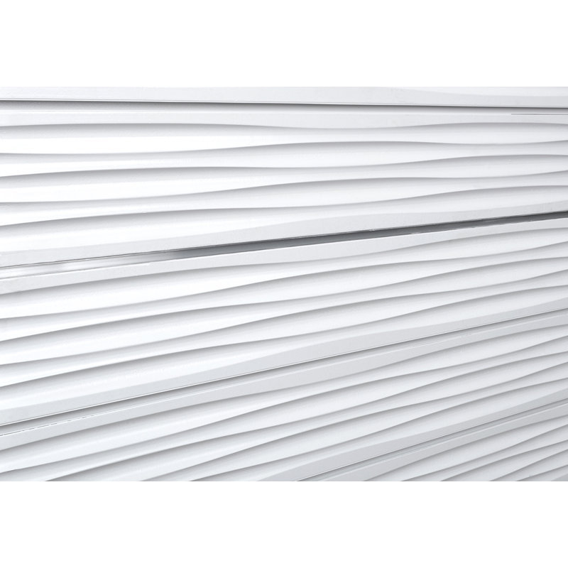 Panneau ondulé texturé ondulé (panneaux H 24 po x L 48 po), Blanc