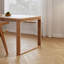 Table de salle à manger rectangulaire en bois massif brun-1195848205
