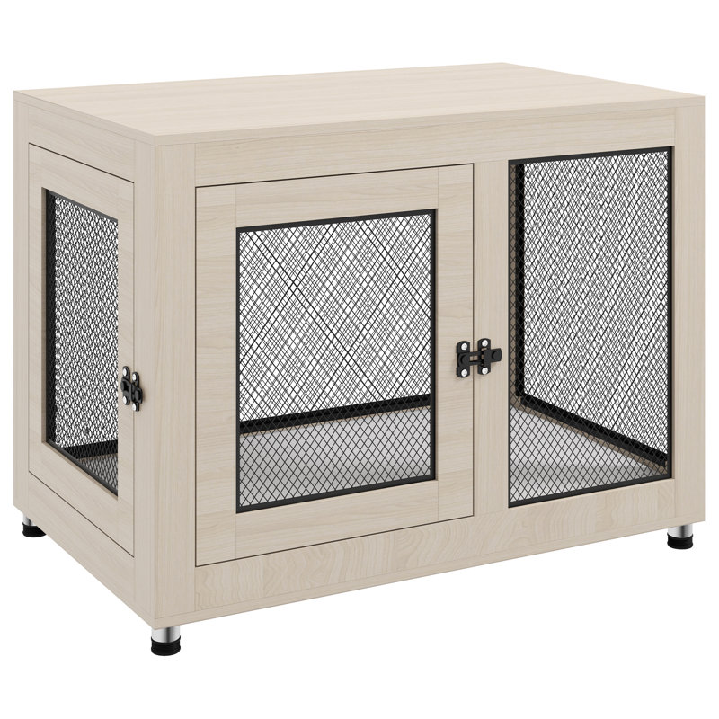Furniture Style Crate with 2 Doors, Oak