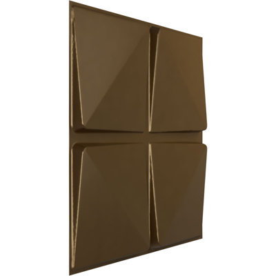 19 5/8"W x 19 5/8"H Edinburgh EnduraWall Decorative 3D Wall Panel, Textured Metallic (Covers 2.67 Sq. Ft.)
