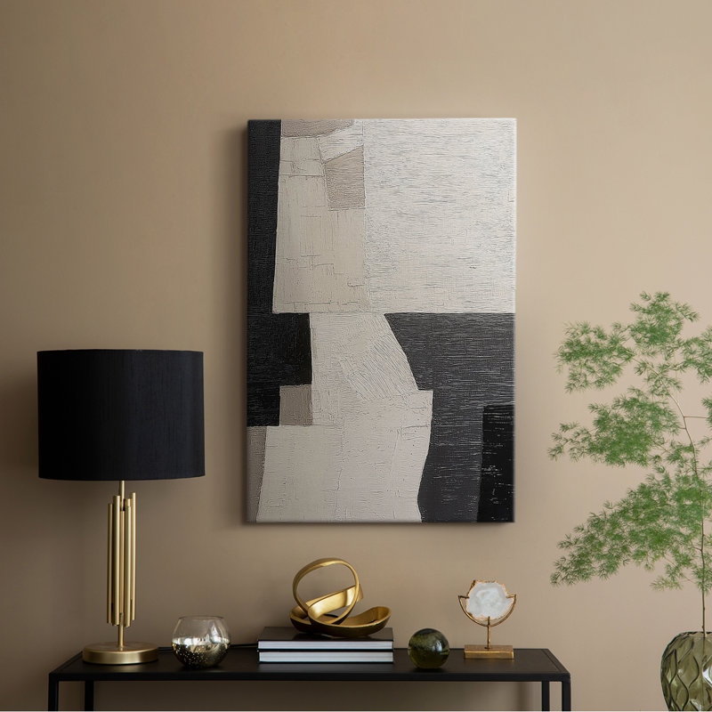 Série ABSTRACT DCLVII - Toile tendue avec châssis Premium - Prêt à être accroché