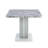 Kimara 7-Piece Modern 63" Rectangular Faux Marble Pedestal Dining Set-947337912-984882713