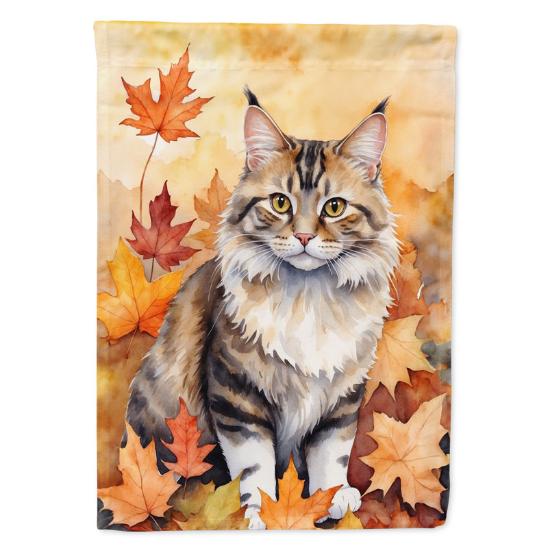 Chat en feuilles d'automne, Kurilian Bobtail