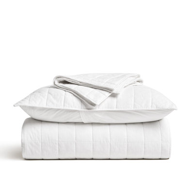 100% Cotton Box Stitch Quilt Set