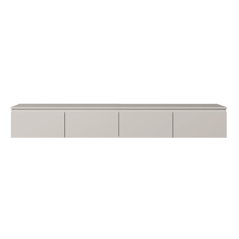Syvanna 200 cm Wall-Mounted TV Cabinet, Beige