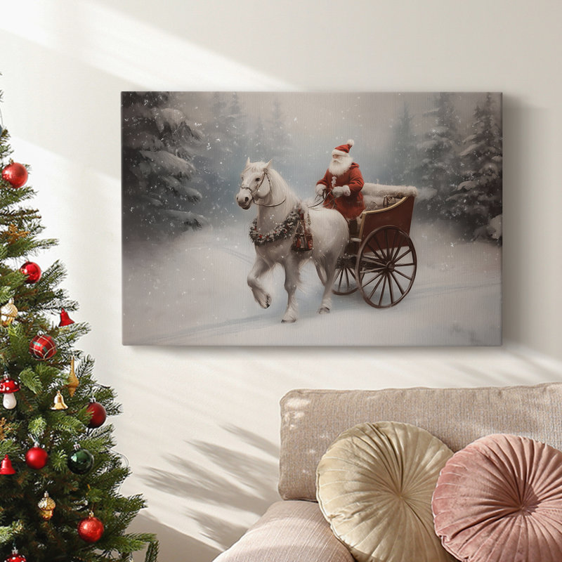 Art des Fêtes de Noël - Toile tendue avec châssis - Série 3-CL III, H 12 po x l 18 po