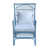 Structure bleue / coussin blanc est en rupture de stock