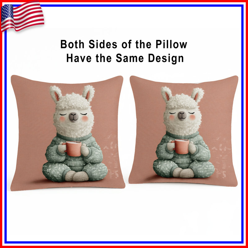 Coussin douillet à deux côtés Coama, 18 po x 18 po
