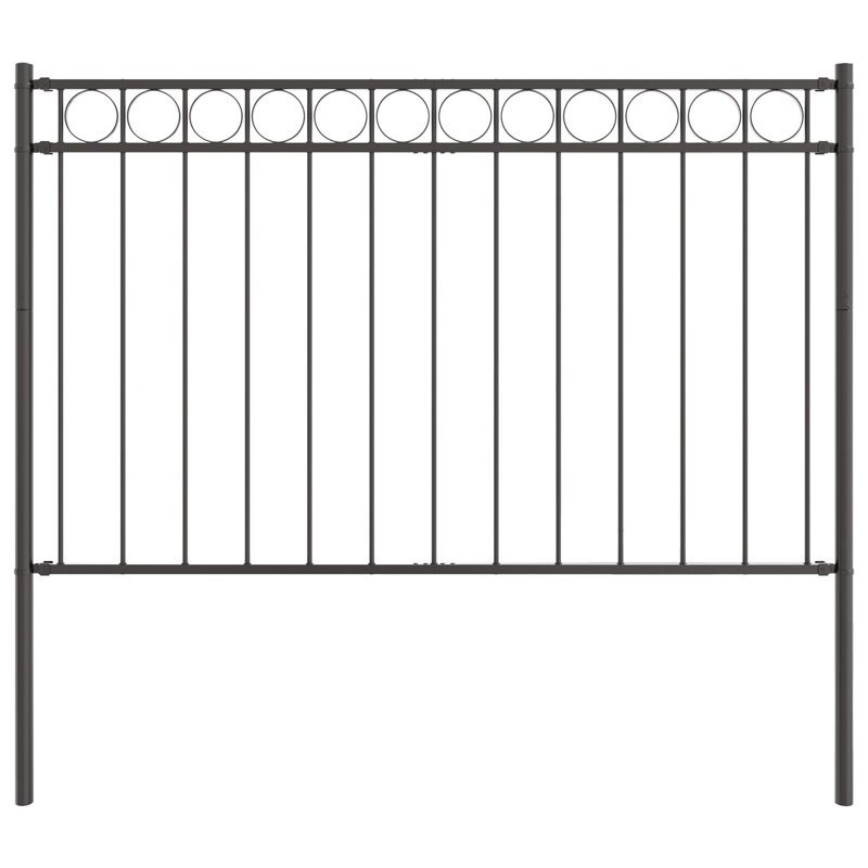 150cm H x 170cm W Metal Border Fencing
