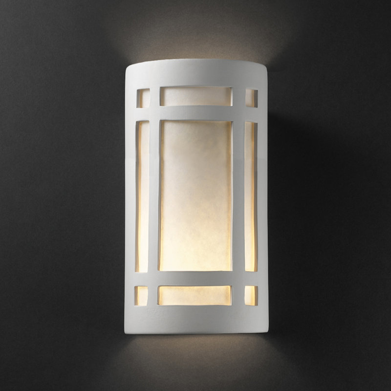 Plafonnier encastré d’extérieur Abtal, Bisque, DEL, H 12,5 po x l 7,75 po x P 6,25 po