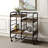 Washed Serving Cart with 3 Adjustable Trays-1744807393