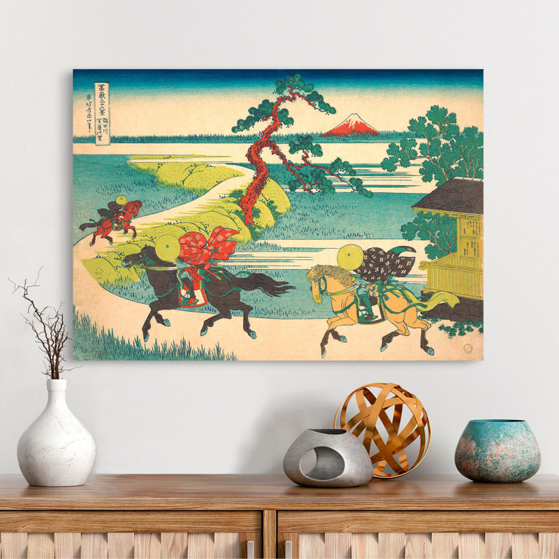Sekiya Village On The Sumida River by Katsushika Hokusai - Wrapped Canvas Art Prints, 60cm H x 80cm W x 4cm D
