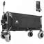 Chariot utilitaire pliable robuste de 132 cm (52 ​​po), capacité de 254 kg (560 lb), pliable et portable, avec pliage compact, noir et gris-136449057