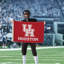 Cougars de Houston - drapeau en nylon imprimé 2 pi x 3 pi - Licence NCAA