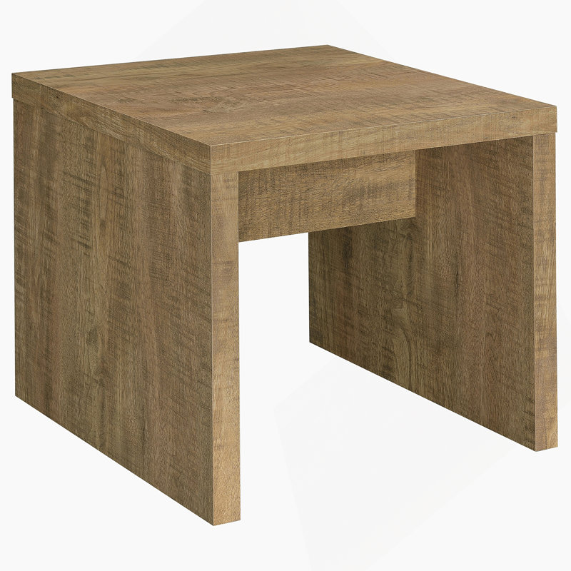 Square Side Table, Farmhouse End Table For Indoor