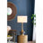 D15x29" Table Lamp With Glass Drum